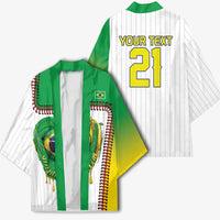 Custom Dripping Baseball Brazil Kimono