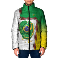 Custom Dripping Baseball Brazil Padded Jacket