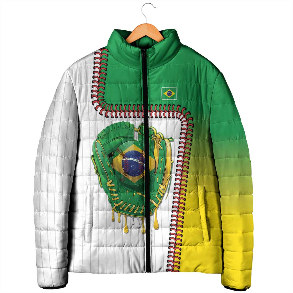 Custom Dripping Baseball Brazil Padded Jacket