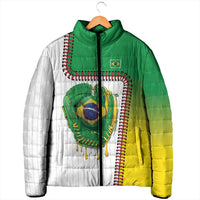 Custom Dripping Baseball Brazil Padded Jacket