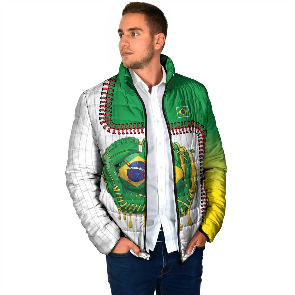 Custom Dripping Baseball Brazil Padded Jacket