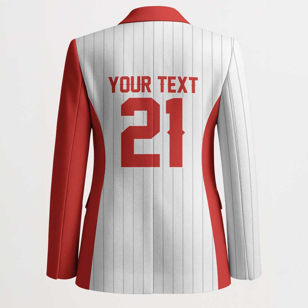 Custom Dripping Baseball Canada Blazer