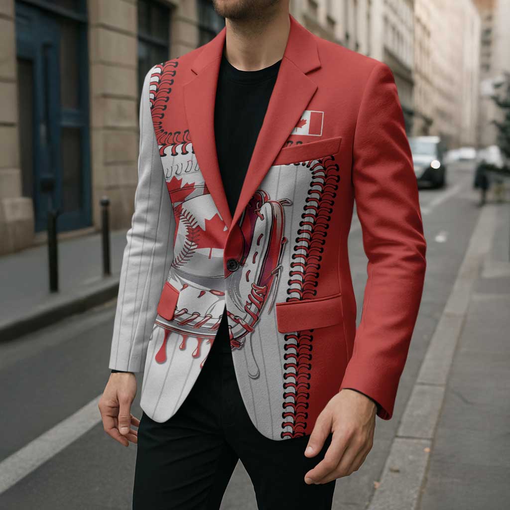 Custom Dripping Baseball Canada Blazer