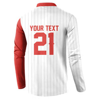 Custom Dripping Baseball Canada Button Sweatshirt