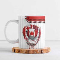 Custom Dripping Baseball Canada Ceramic Mug