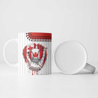Custom Dripping Baseball Canada Ceramic Mug