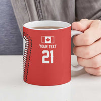 Custom Dripping Baseball Canada Ceramic Mug