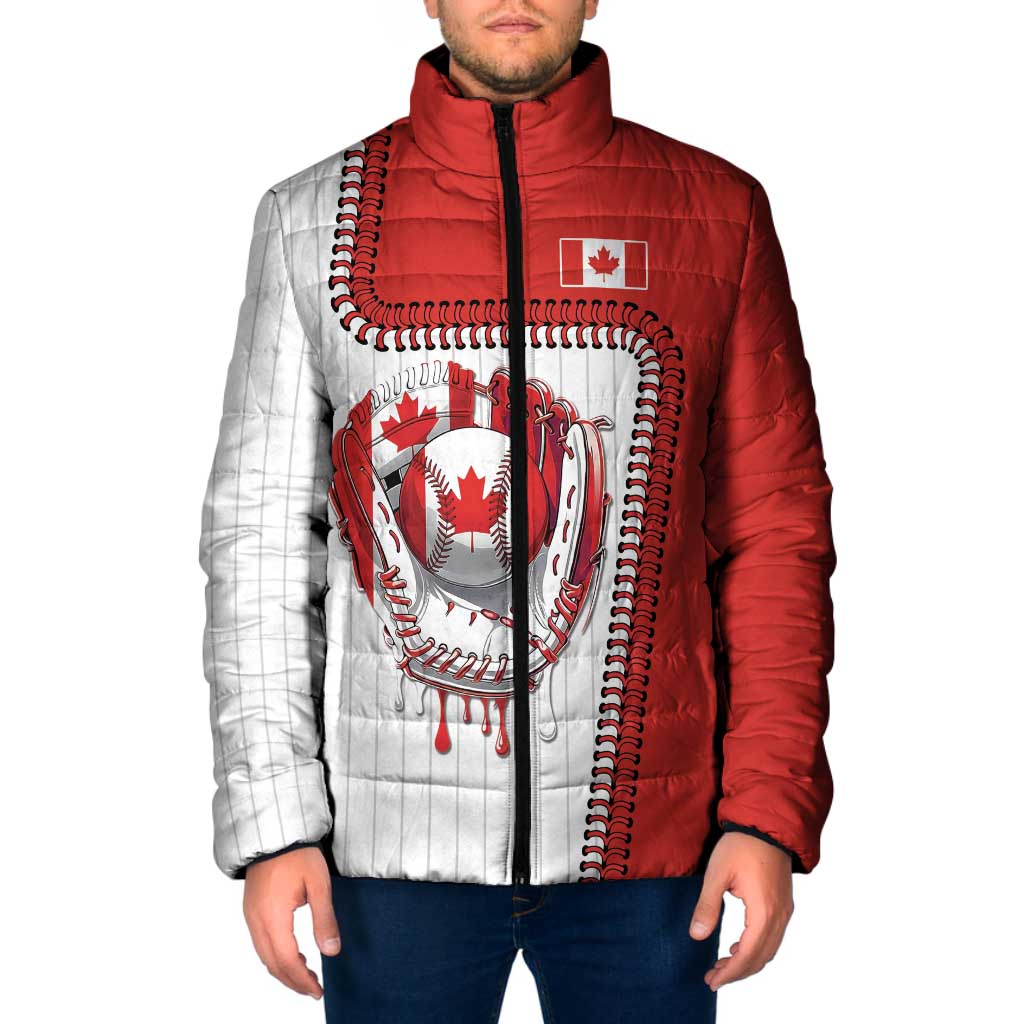 Custom Dripping Baseball Canada Padded Jacket