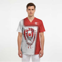 Custom Dripping Baseball Canada Scrub Top