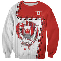 Custom Dripping Baseball Canada Sweatshirt