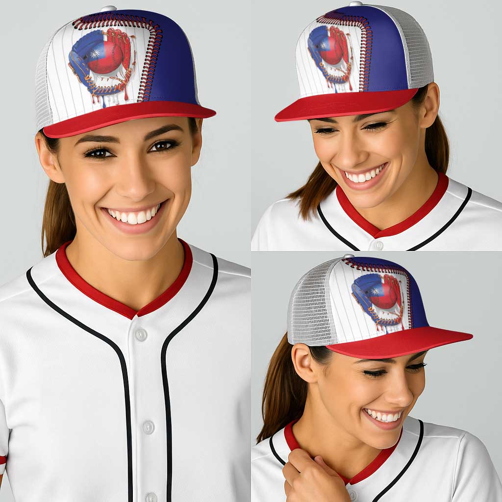 Dripping Baseball Chinese Taipei Baseball Net Cap