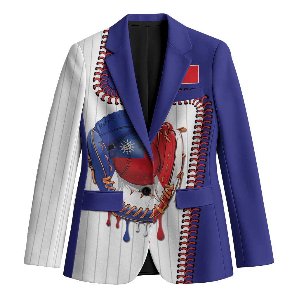 Custom Dripping Baseball Chinese Taipei Blazer