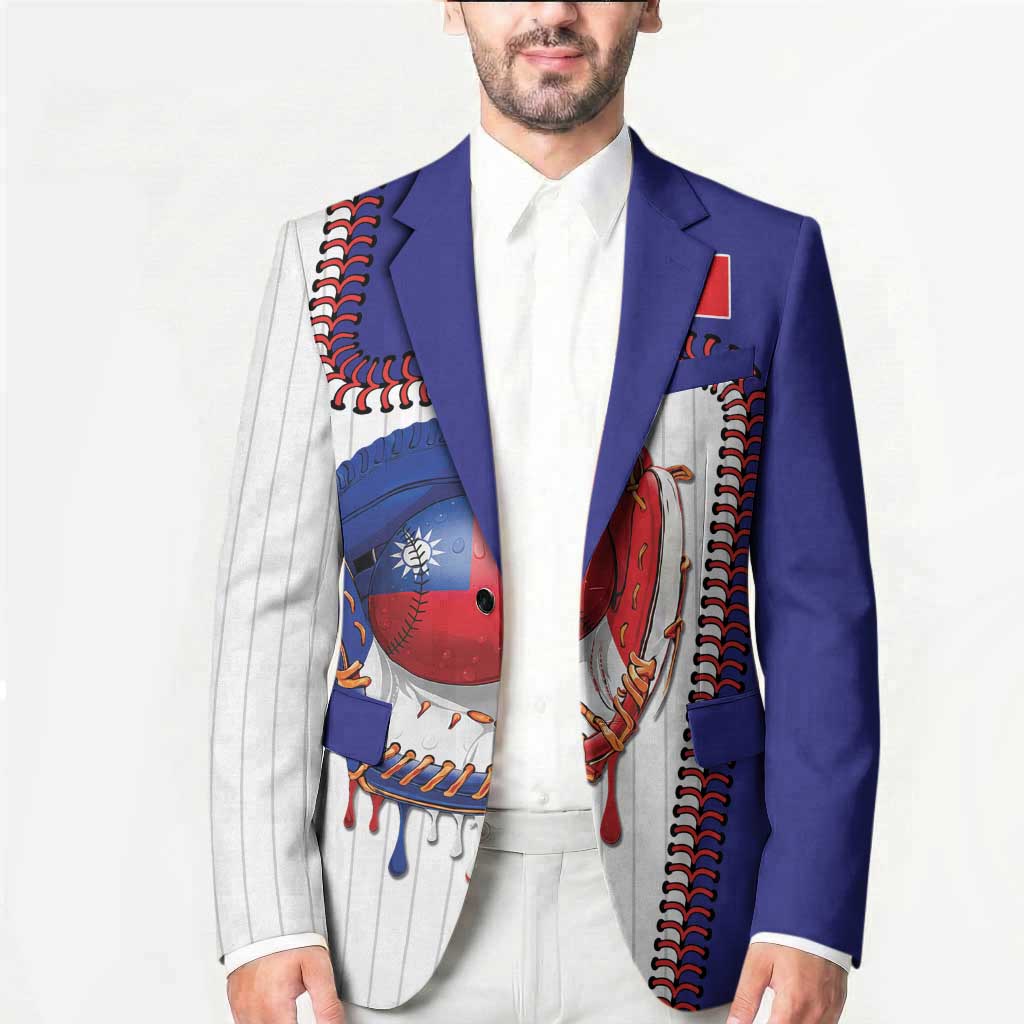 Custom Dripping Baseball Chinese Taipei Blazer