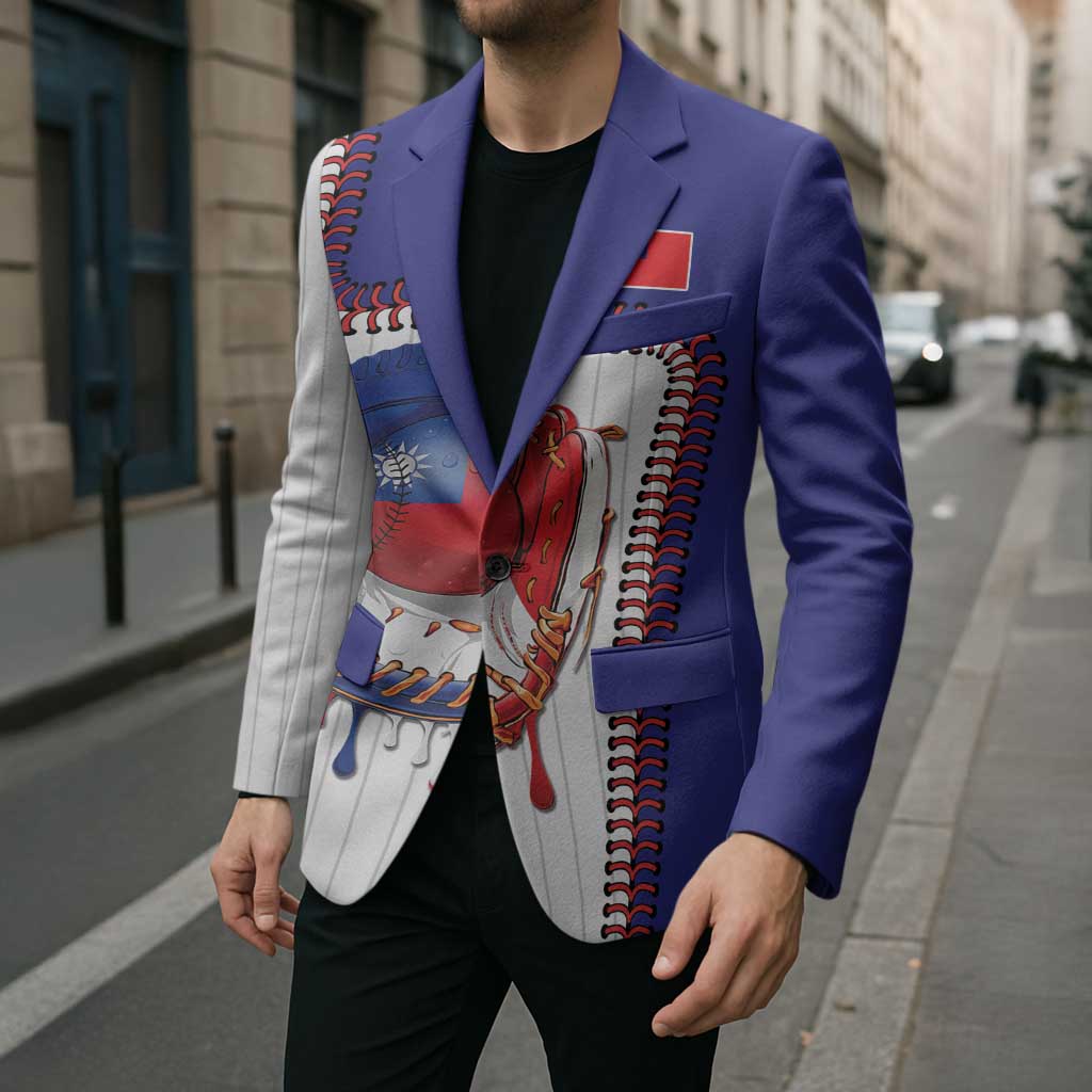 Custom Dripping Baseball Chinese Taipei Blazer