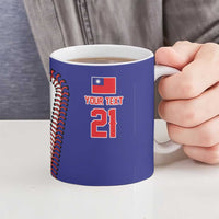 Custom Dripping Baseball Chinese Taipei Ceramic Mug