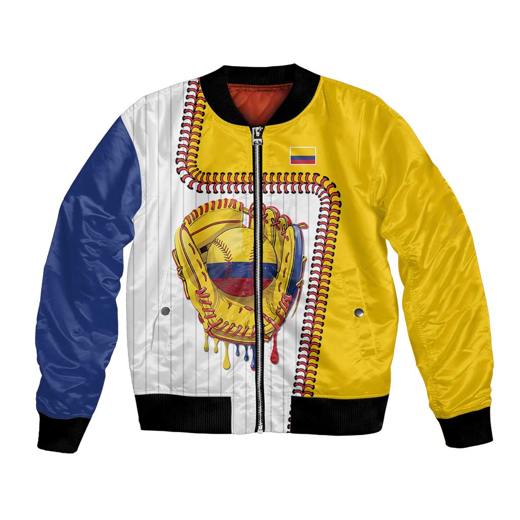 Custom Dripping Baseball Colombia Bomber Jacket