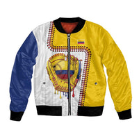 Custom Dripping Baseball Colombia Bomber Jacket