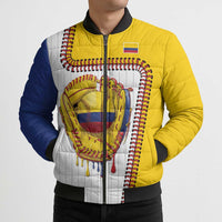 Custom Dripping Baseball Colombia Bomber Puffer Jacket