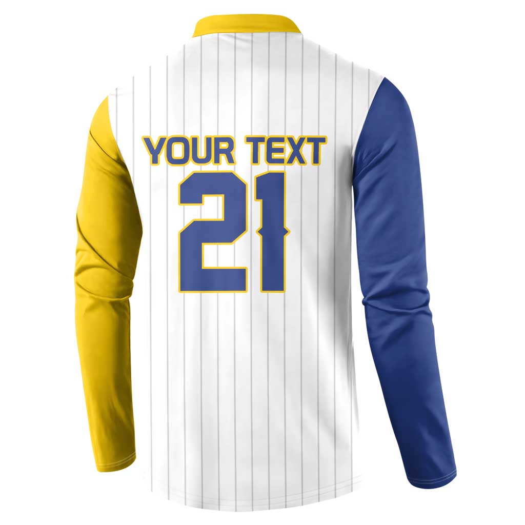 Custom Dripping Baseball Colombia Button Sweatshirt