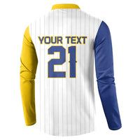 Custom Dripping Baseball Colombia Button Sweatshirt