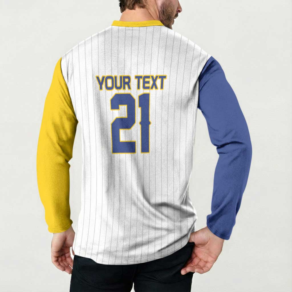 Custom Dripping Baseball Colombia Button Sweatshirt