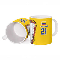 Custom Dripping Baseball Colombia Ceramic Mug