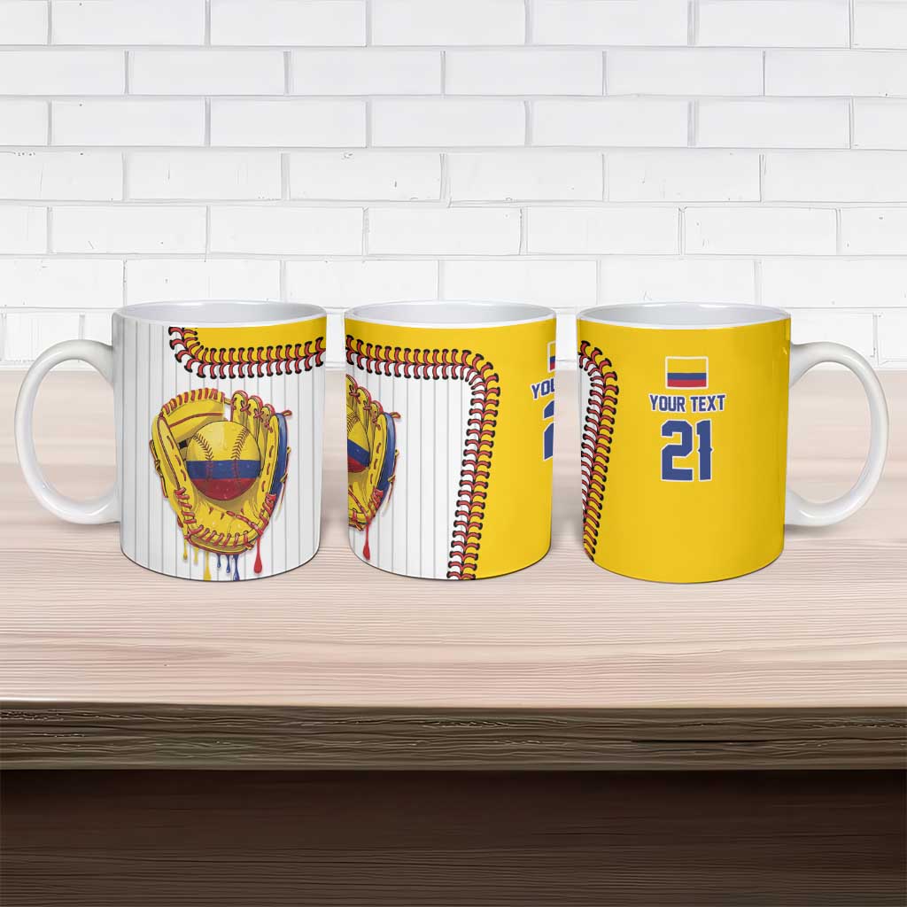 Custom Dripping Baseball Colombia Ceramic Mug