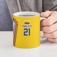 Custom Dripping Baseball Colombia Ceramic Mug