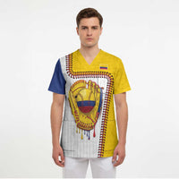 Custom Dripping Baseball Colombia Scrub Top