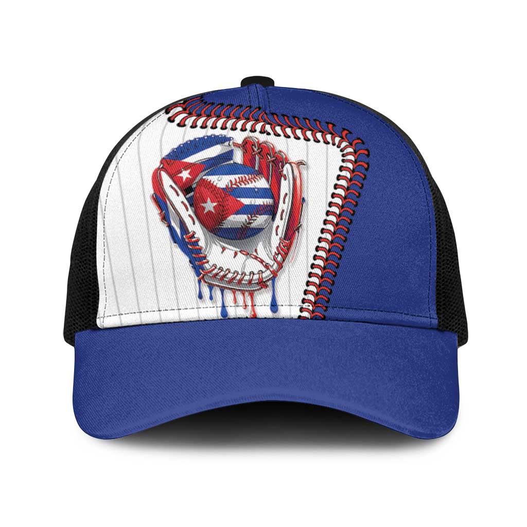 Dripping Baseball Cuba Baseball Net Cap