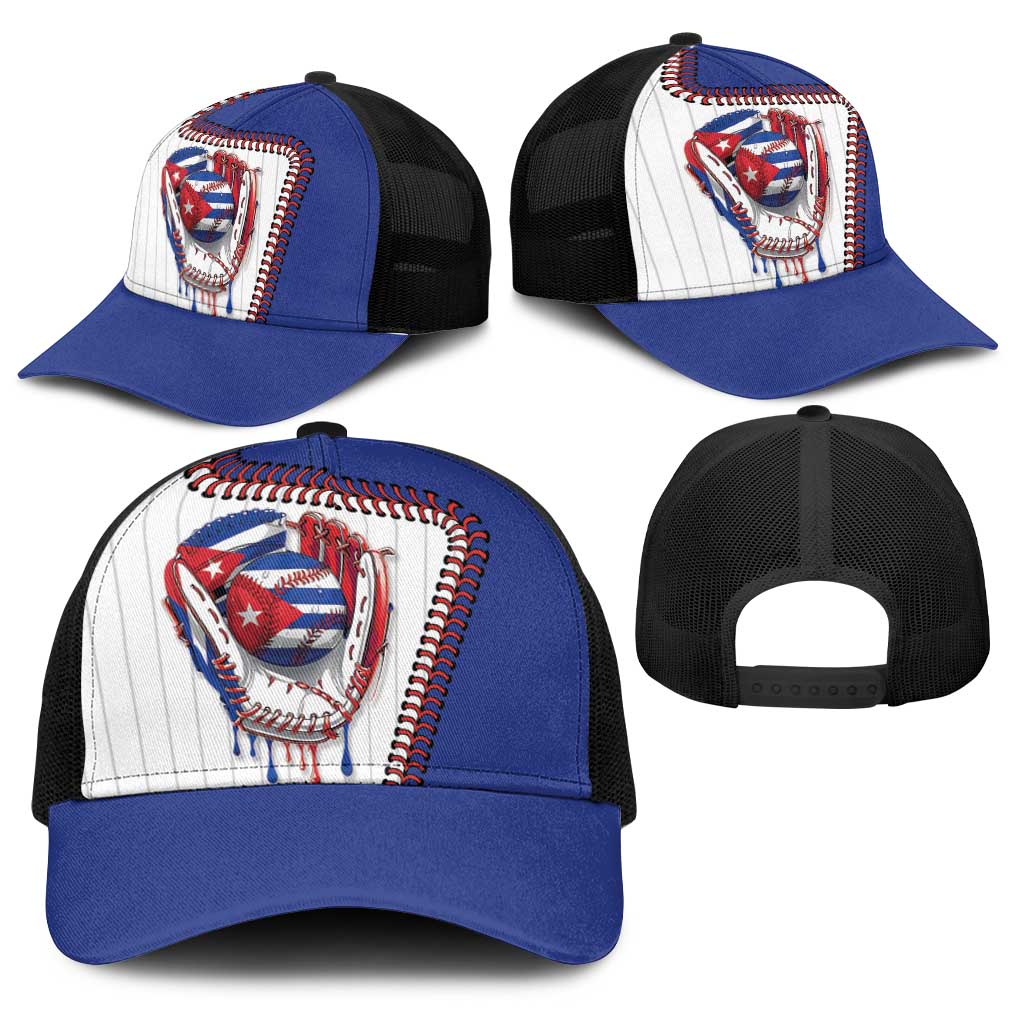 Dripping Baseball Cuba Baseball Net Cap