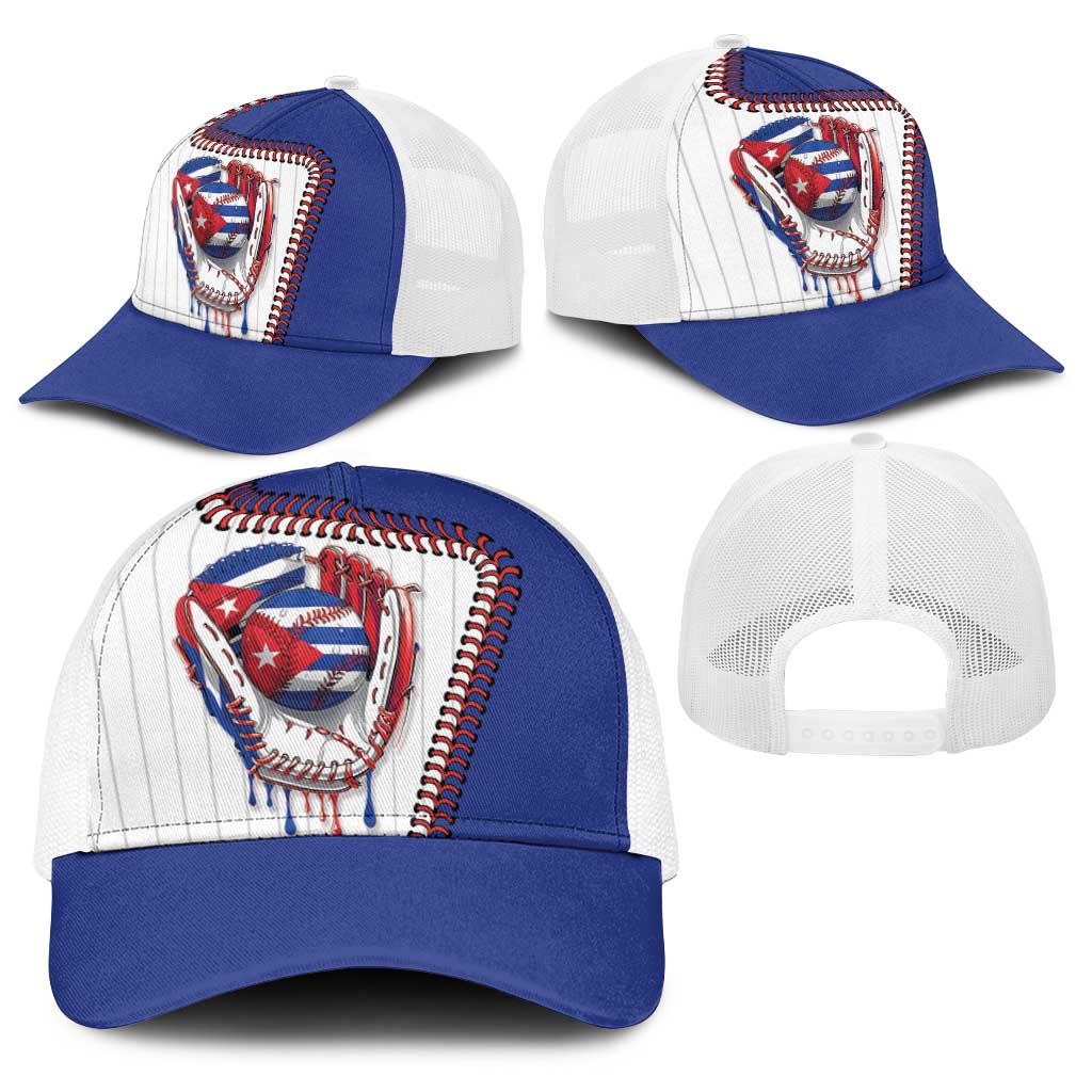 Dripping Baseball Cuba Baseball Net Cap