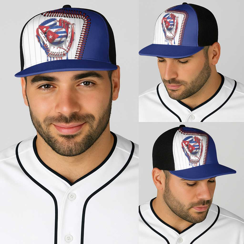 Dripping Baseball Cuba Baseball Net Cap