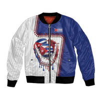 Custom Dripping Baseball Cuba Bomber Jacket