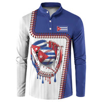 Custom Dripping Baseball Cuba Button Sweatshirt