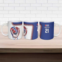 Custom Dripping Baseball Cuba Ceramic Mug