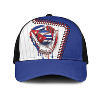 Dripping Baseball Cuba Mesh Trucker Cap