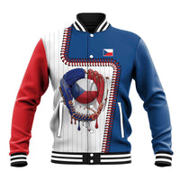 Custom Dripping Baseball Czechia Baseball Jacket