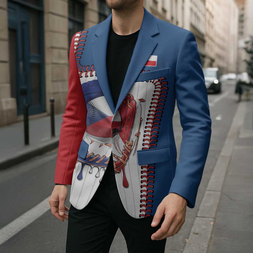 Custom Dripping Baseball Czechia Blazer