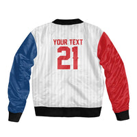 Custom Dripping Baseball Czechia Bomber Jacket
