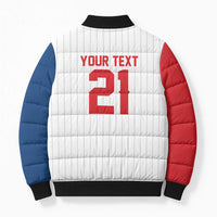 Custom Dripping Baseball Czechia Bomber Puffer Jacket