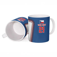Custom Dripping Baseball Czechia Ceramic Mug