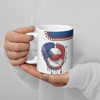 Custom Dripping Baseball Czechia Ceramic Mug