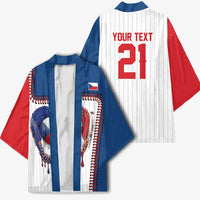 Custom Dripping Baseball Czechia Kimono