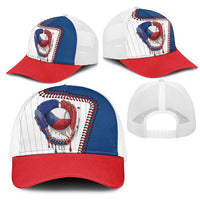 Dripping Baseball Czechia Mesh Trucker Cap