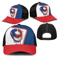 Dripping Baseball Czechia Mesh Trucker Cap