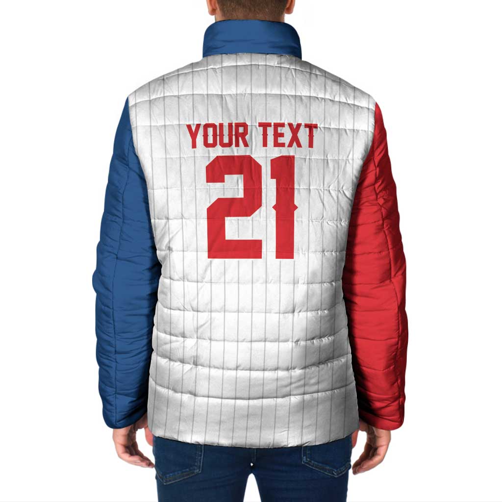 Custom Dripping Baseball Czechia Padded Jacket
