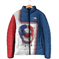 Custom Dripping Baseball Czechia Padded Jacket