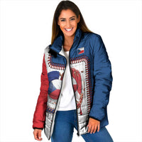 Custom Dripping Baseball Czechia Padded Jacket