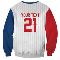 Custom Dripping Baseball Czechia Sweatshirt